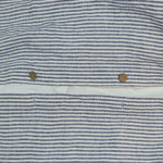 linen bedding set blue stripes