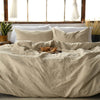 linen bedding set natural color